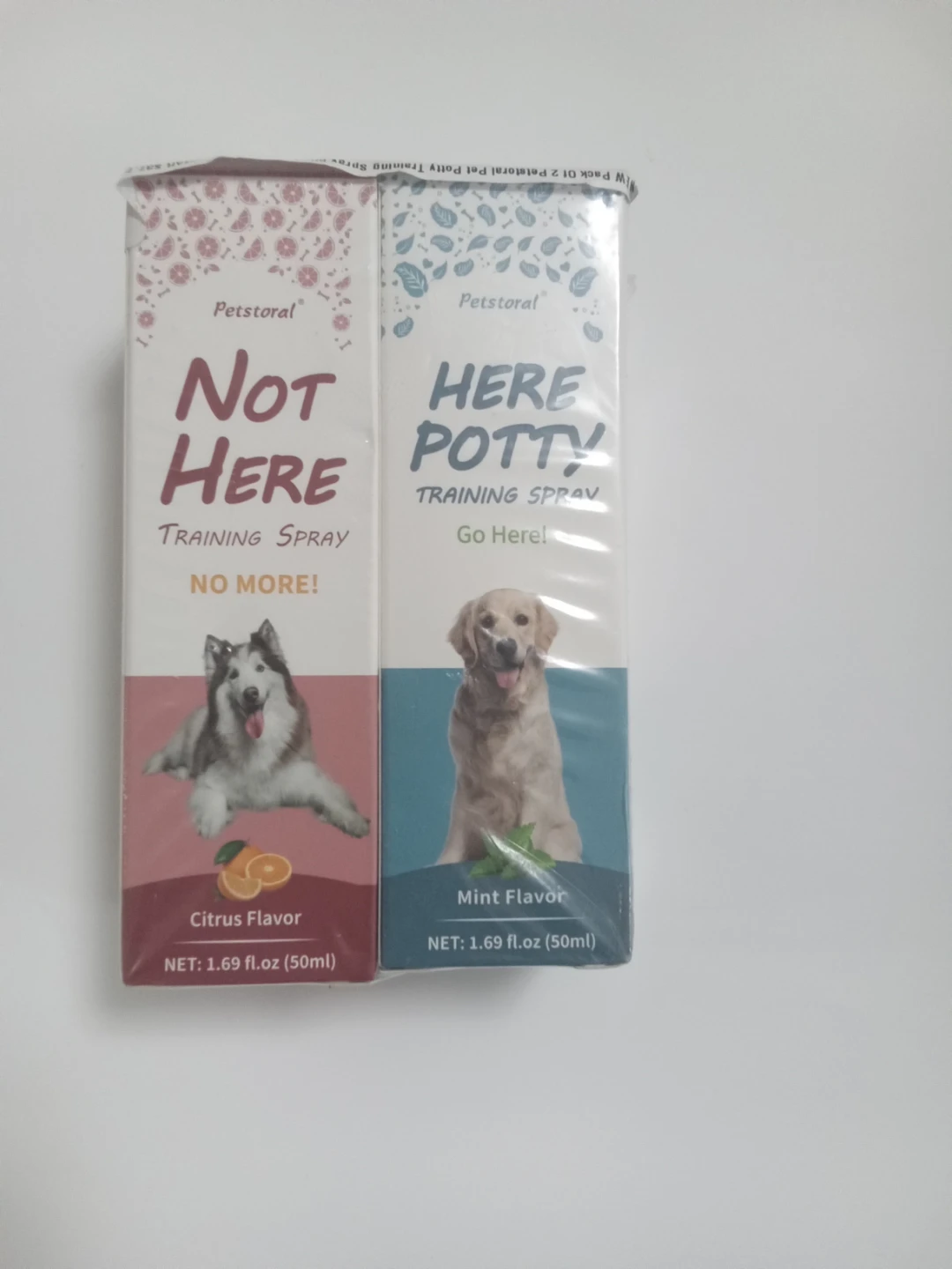 Petstoral Not Here Potty Training Spray Pack - Citrus & Mint