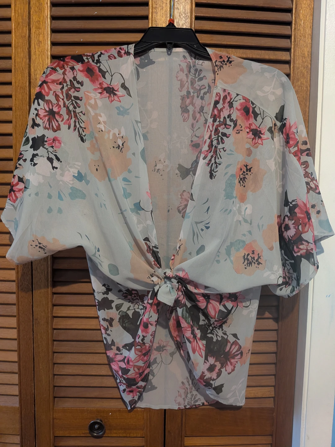 Hibluco Floral Kimono Cover-up - photo 2