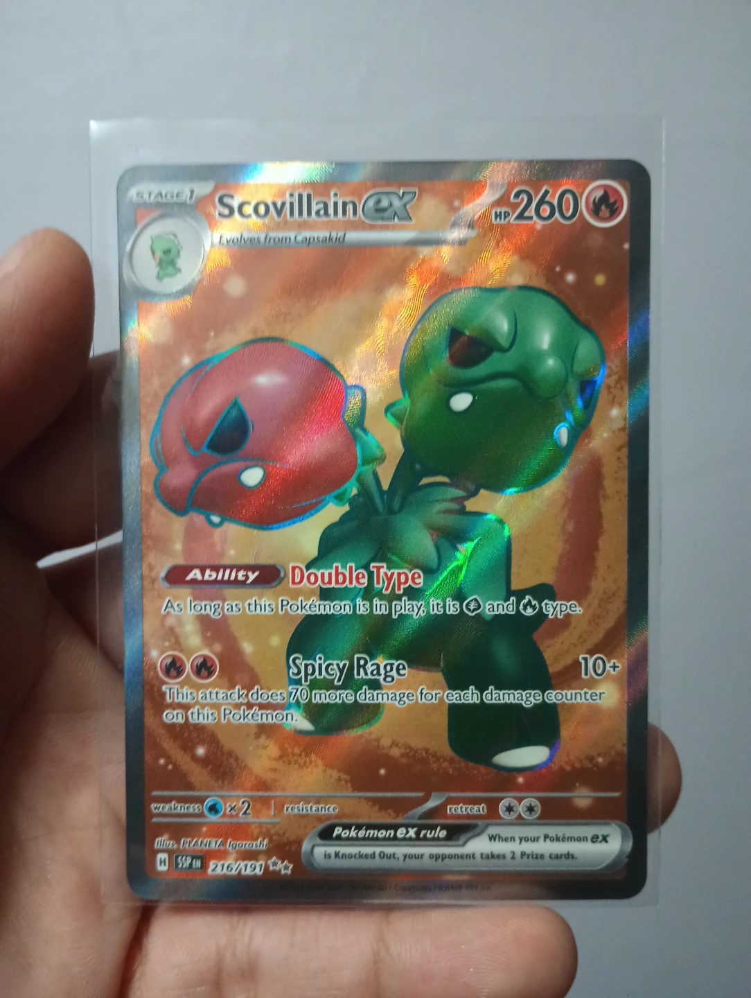 Pokemon TCG Scovillain EX Card