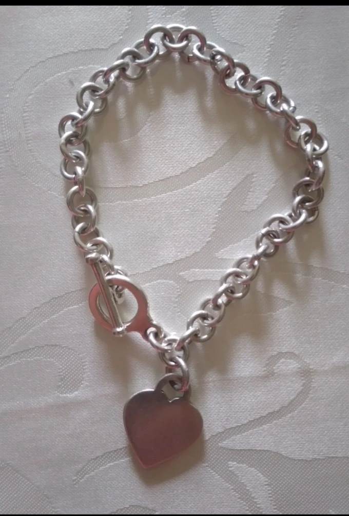 Sterling Silver Heart Charm Bracelet - photo 3