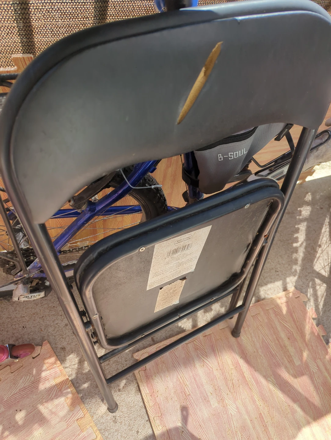 Black Folding Chair - photo 2