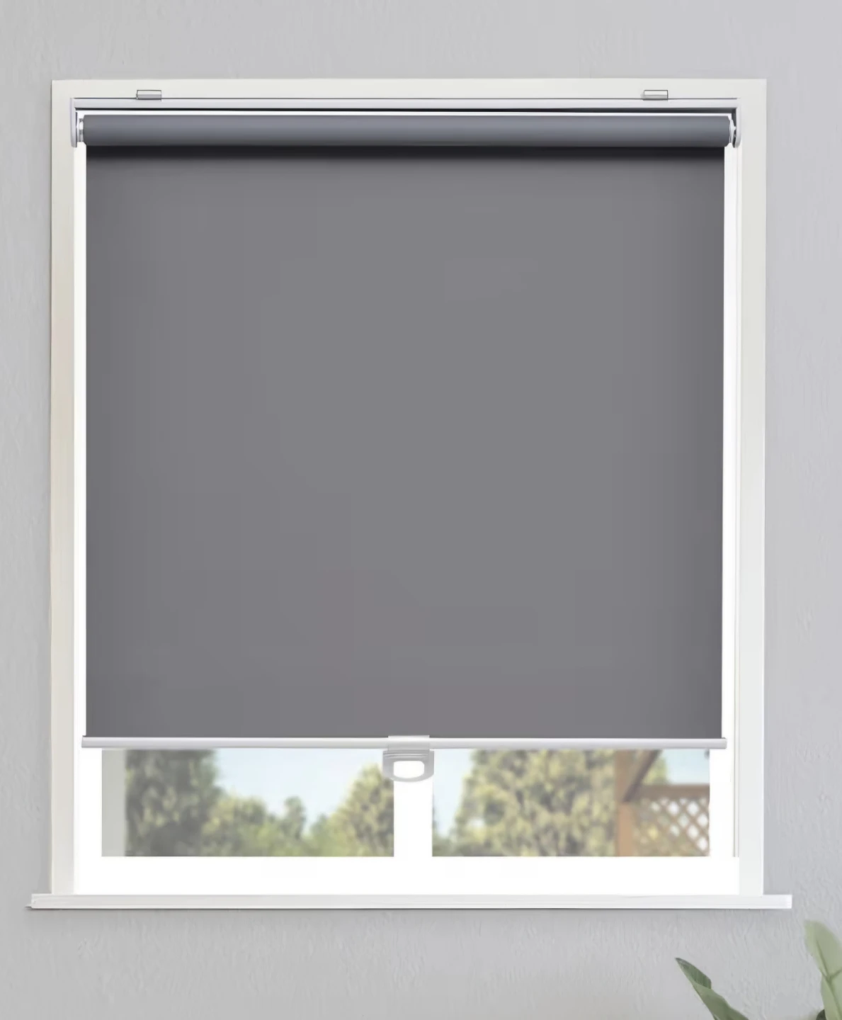 SUNOFF Grey Cordless Roller Shade 23"x72"
