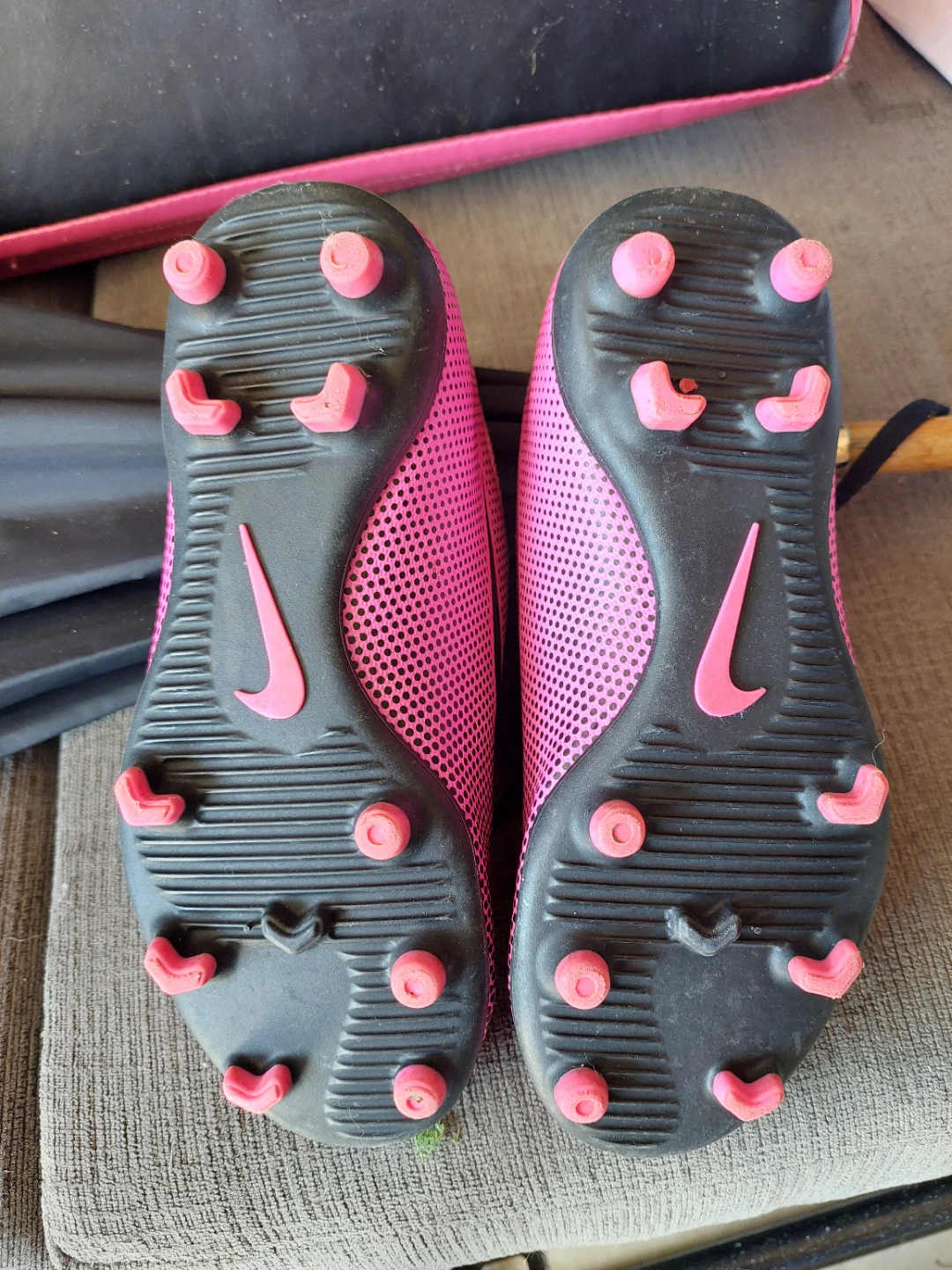 Nike Kids' Soccer Cleats - Pink & Black - Size 12C - photo 3