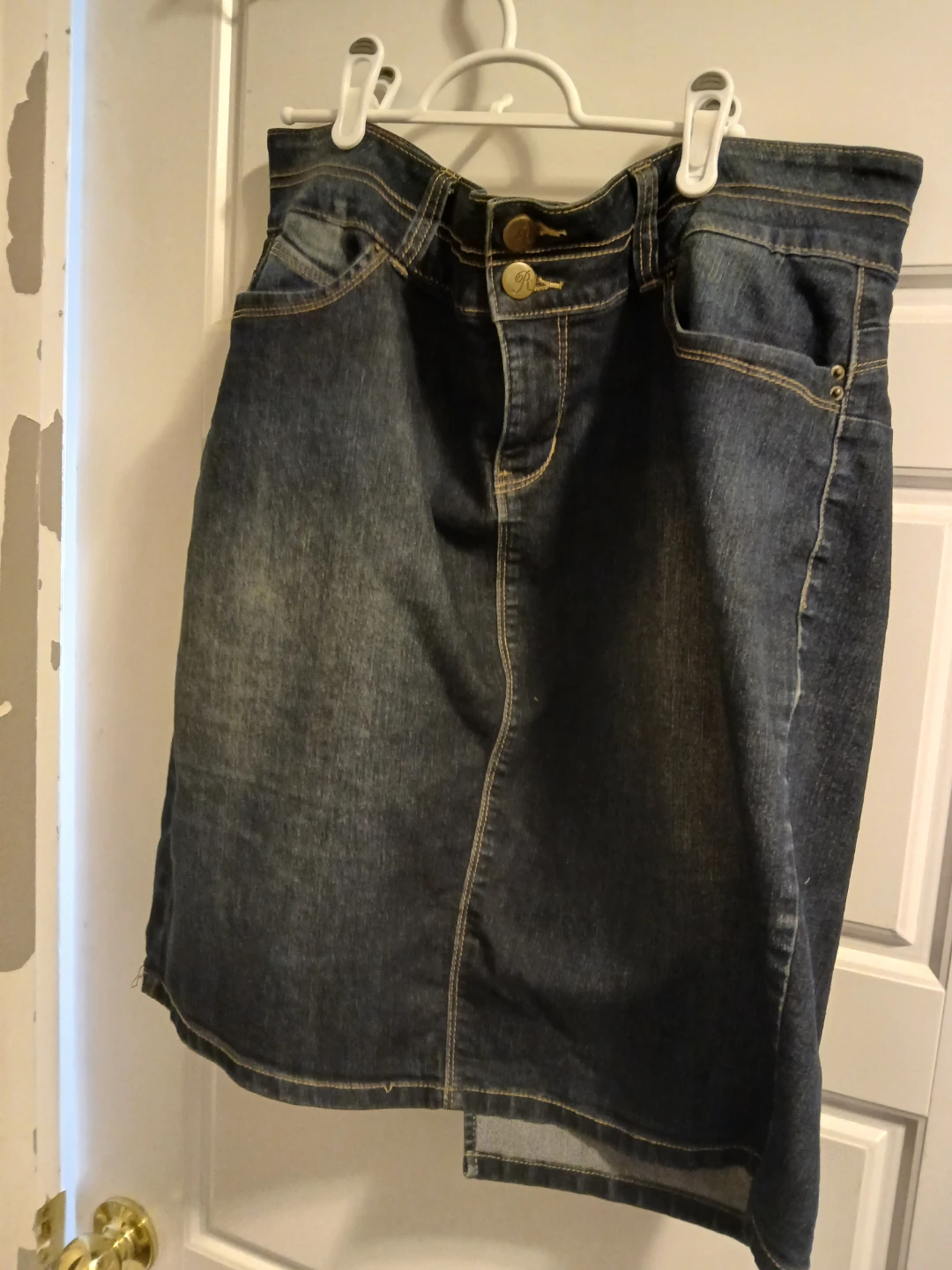 Denim Pencil Skirt
