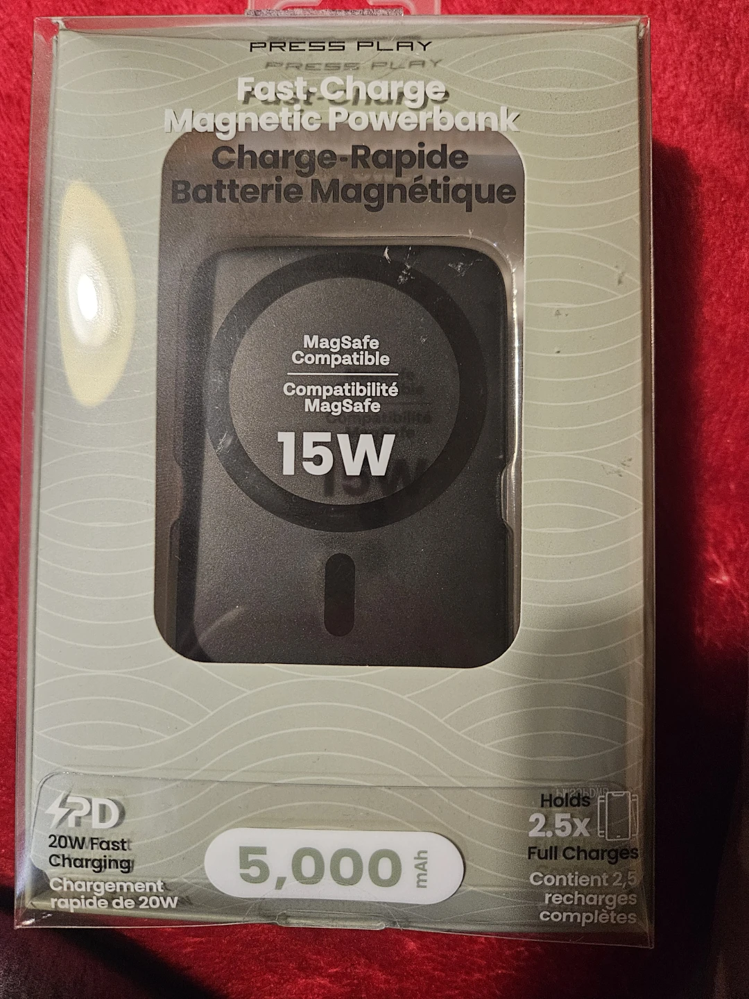 Press Play Fast Charge Magnetic Powerbank 15W 5000mAh - photo 2