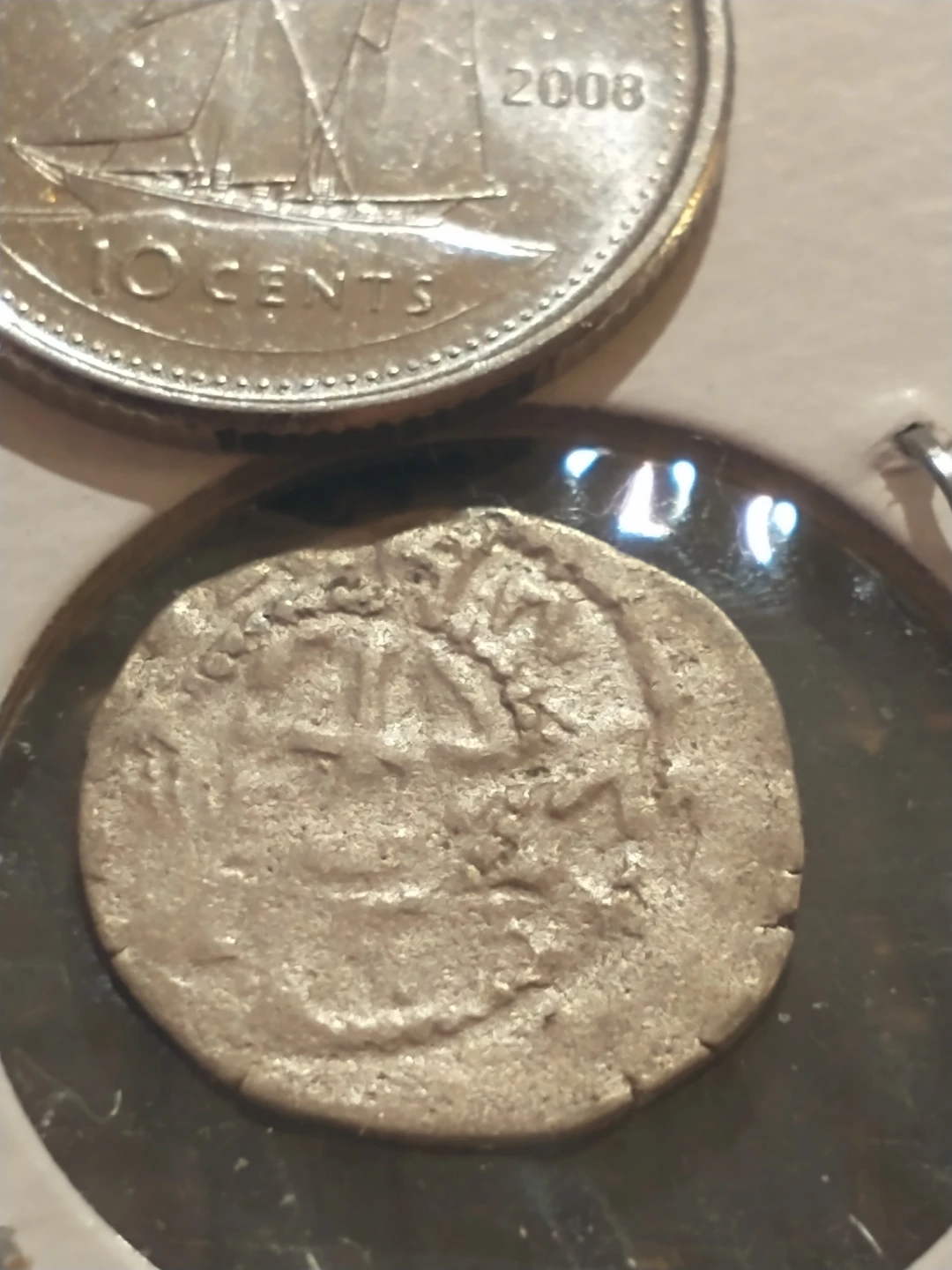 Livonian Order Silver Pennig - 15th Century - photo 2