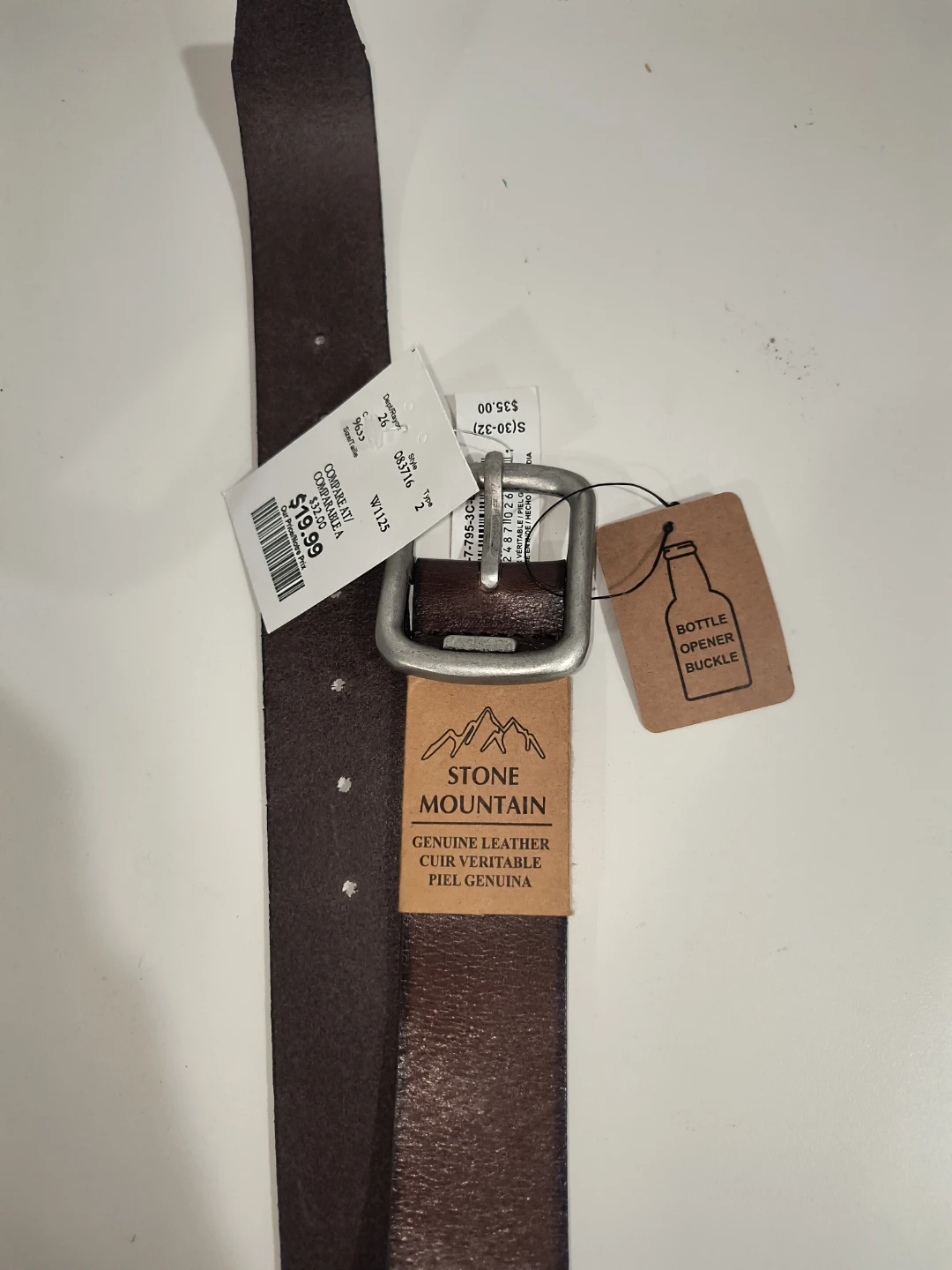 Stone Mountain Genuine Leather Belt Size S/30-32 - photo 3
