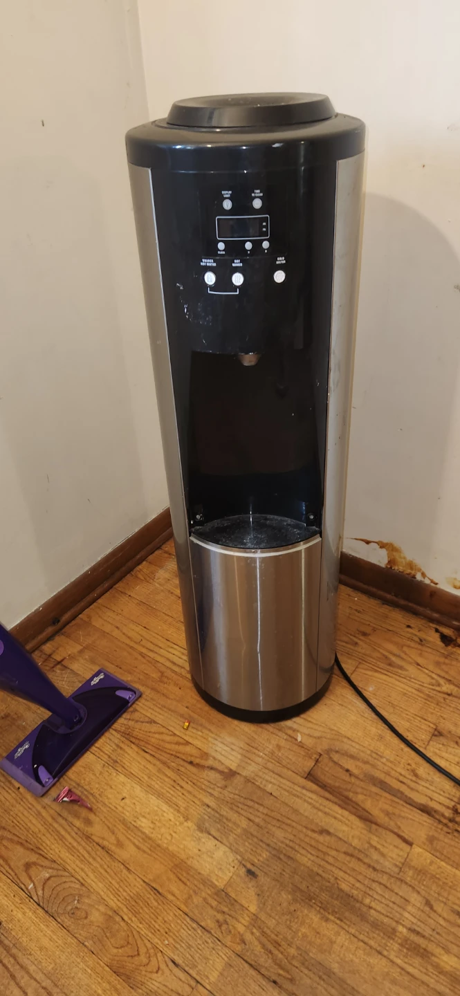 Black and Stainless Steel Water Cooler Dispenser - photo 3