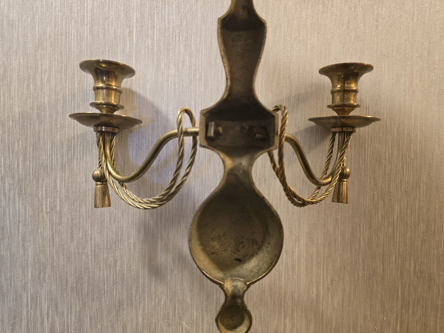 Brass Taper Candle Wall Sconces (Pair) - photo 4