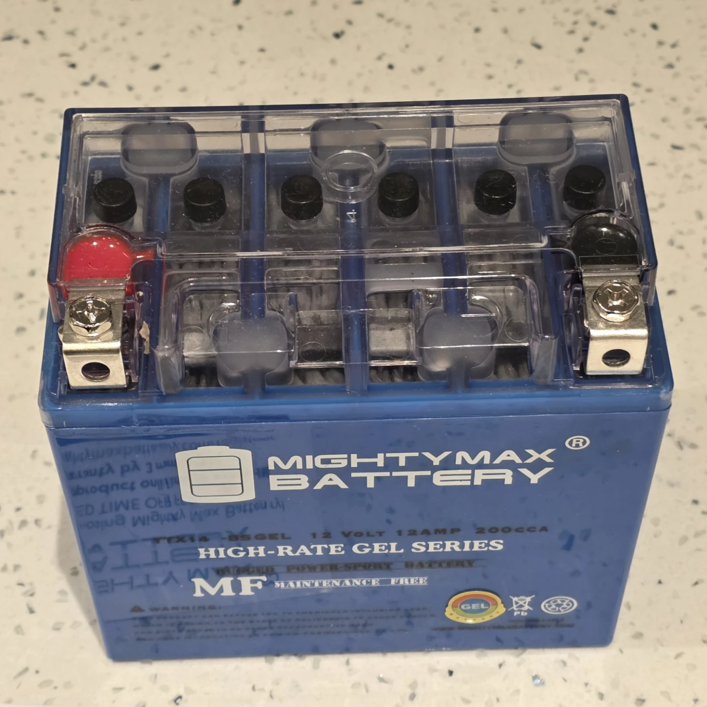 Mighty Max Battery YTX14-BS 12 Volt 12 Amp Gel Series - photo 3