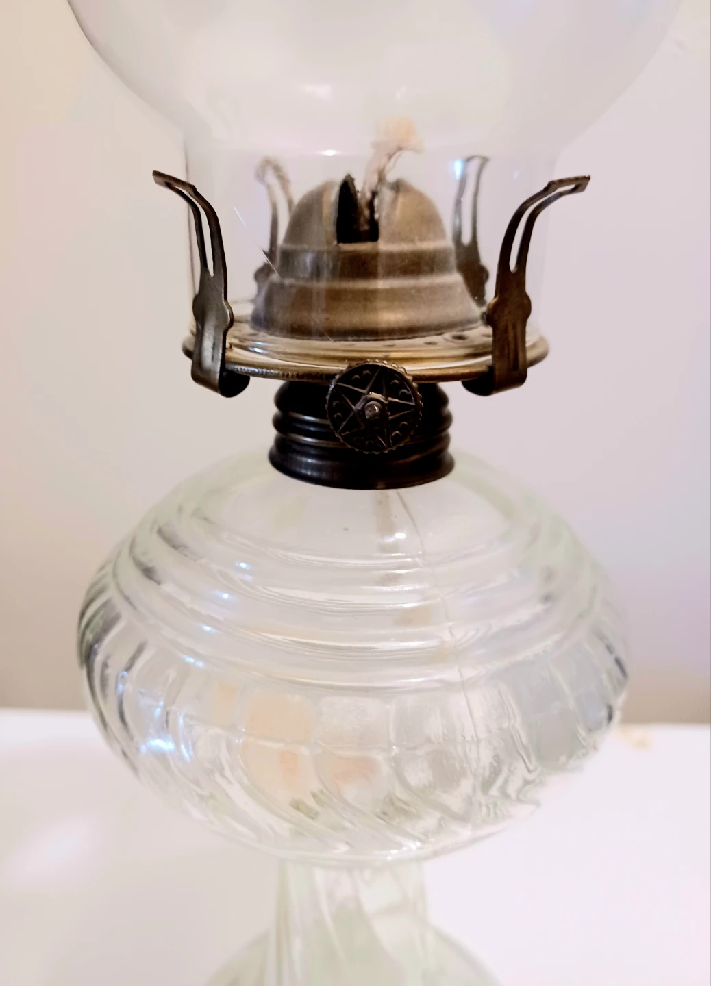 Antique 1800's Rare Tall Dabs New Oil Lamp - photo 3