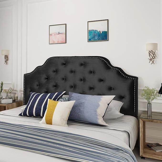 Christopher Knight Home Silas Velvet Headboard, Queen / Full