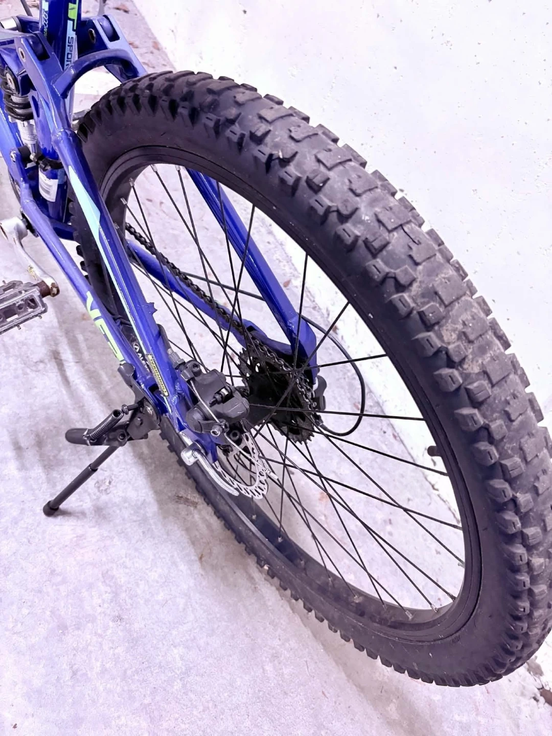 GT Blue Full Suspension Mountain Bike