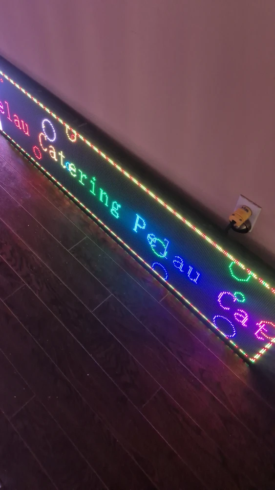 LED Display Sign for 'Pelau Catering'