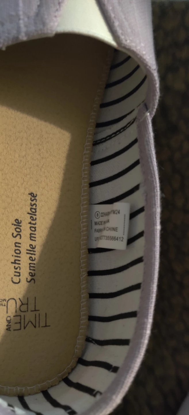 Time and Tru Women's Canvas Espadrille Flats Size 8 - photo 2