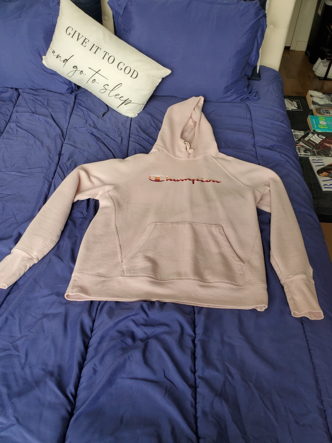 Champion Reverse Weave Hoodie - Light Pink