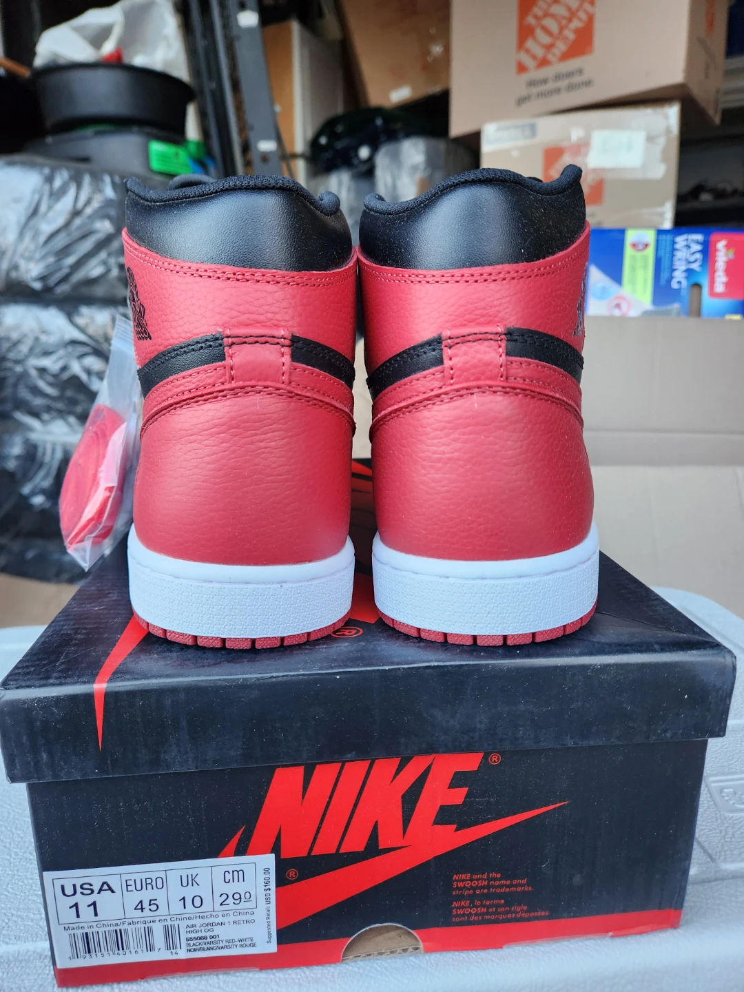 Men's Nike Air Jordan 1 banned, new size 11 - photo 4