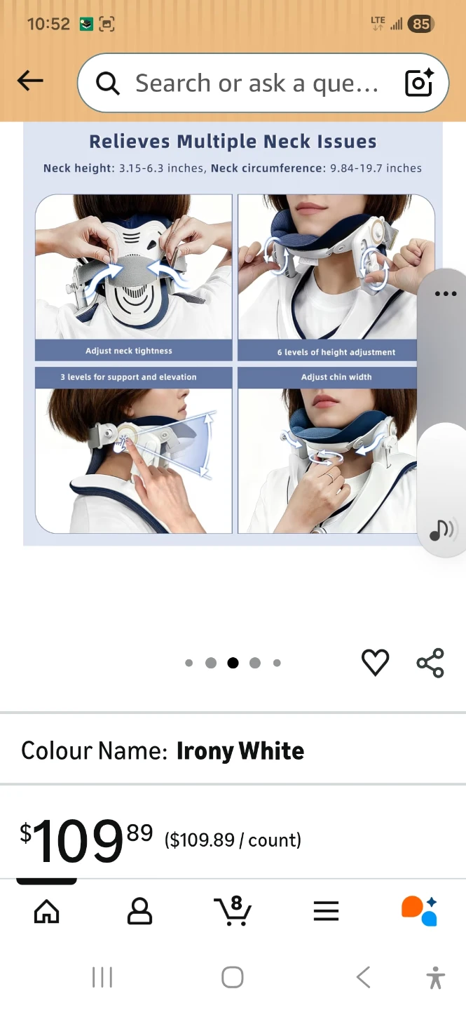 Zenopax Cervical Traction Device - Irony White - photo 3