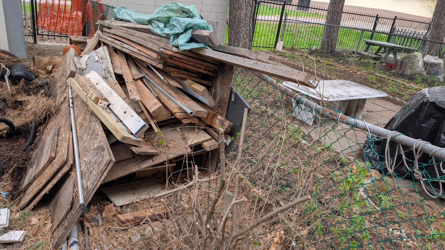 Assorted Scrap Wood & Metal Pieces