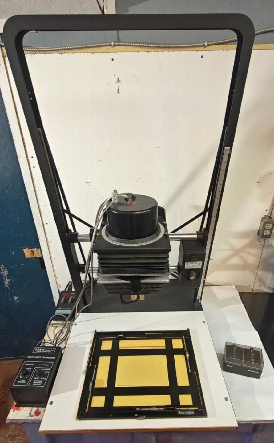 Beseler 45MX-II motorized enlarger, darkroom equipment