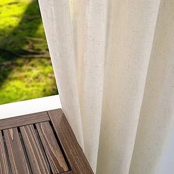 52x108"(x2) | Bronze Grommet Linen Sheer Curtains | Koufall - photo 3