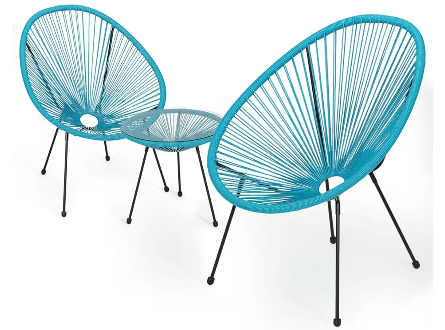 2 Blue Acapulco Chairs - photo 2