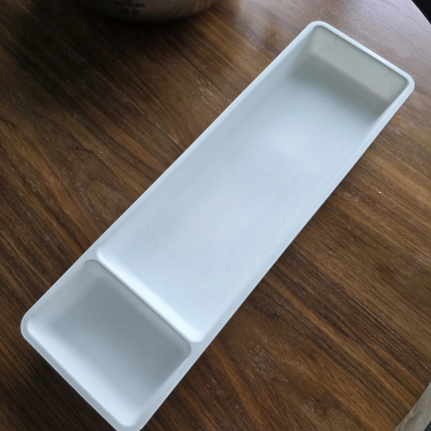 White Divided Organizer Tray