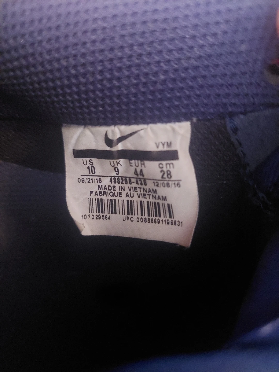 Nike Air Force 1 Low Blue Leather Sneakers - photo 3