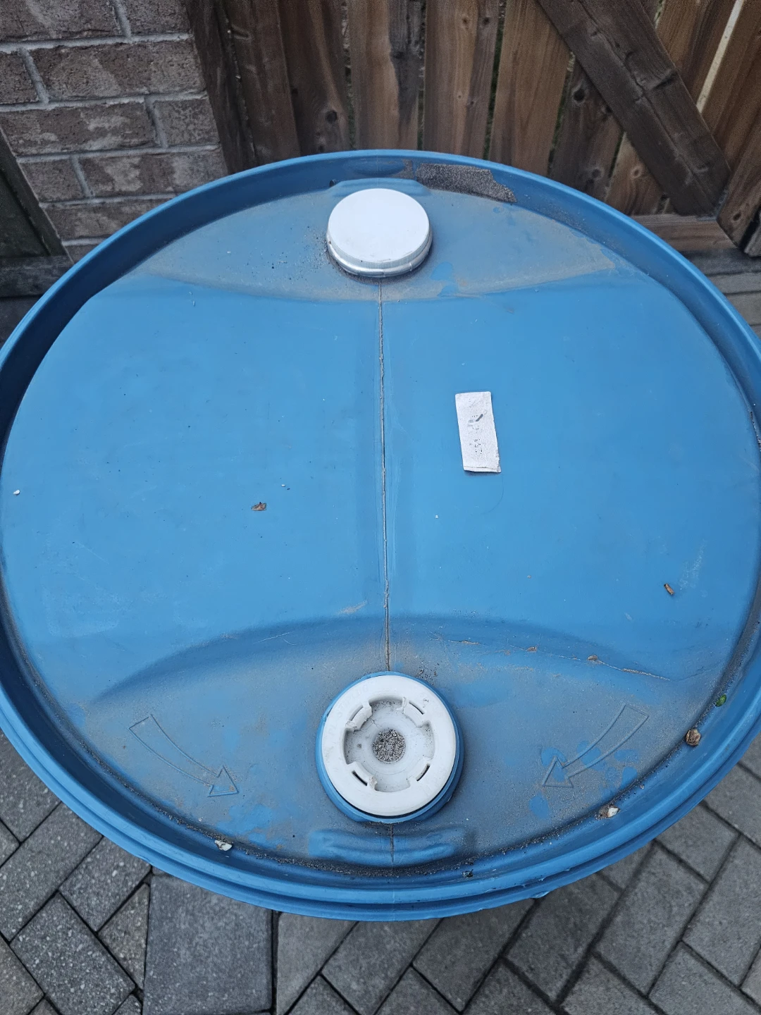 Blue Plastic Drum Barrel