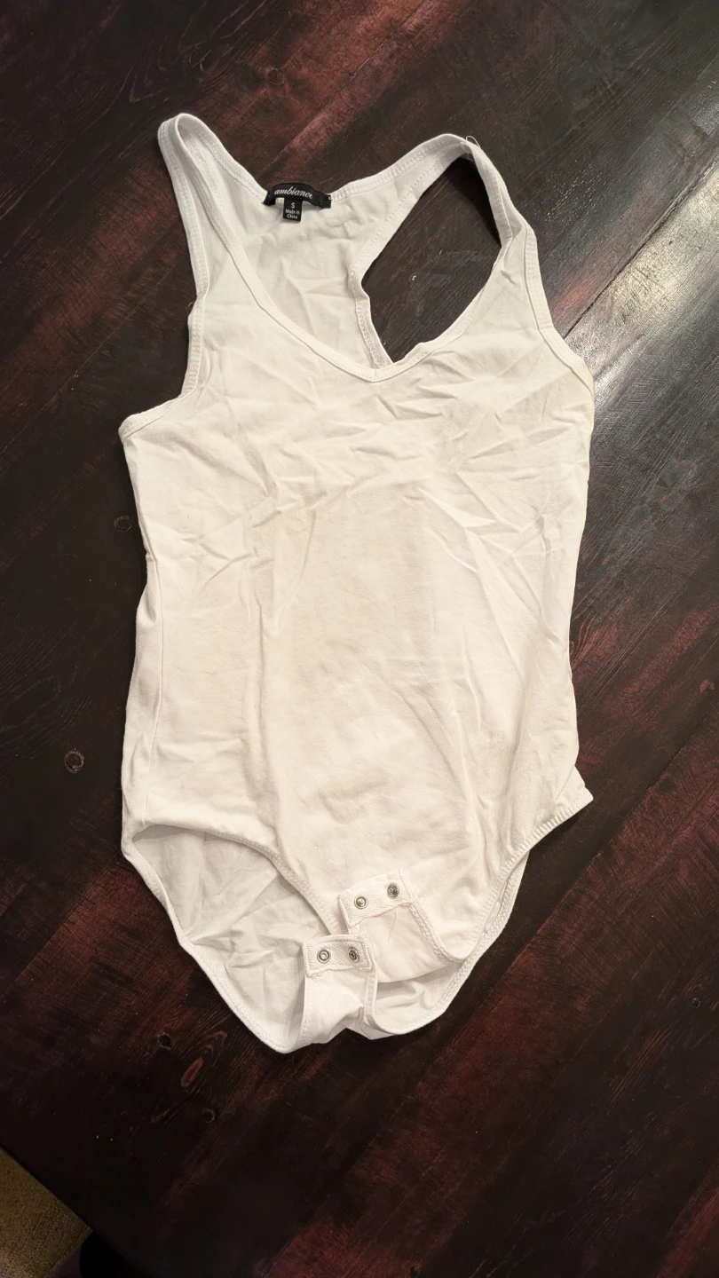 White Racerback Bodysuit
