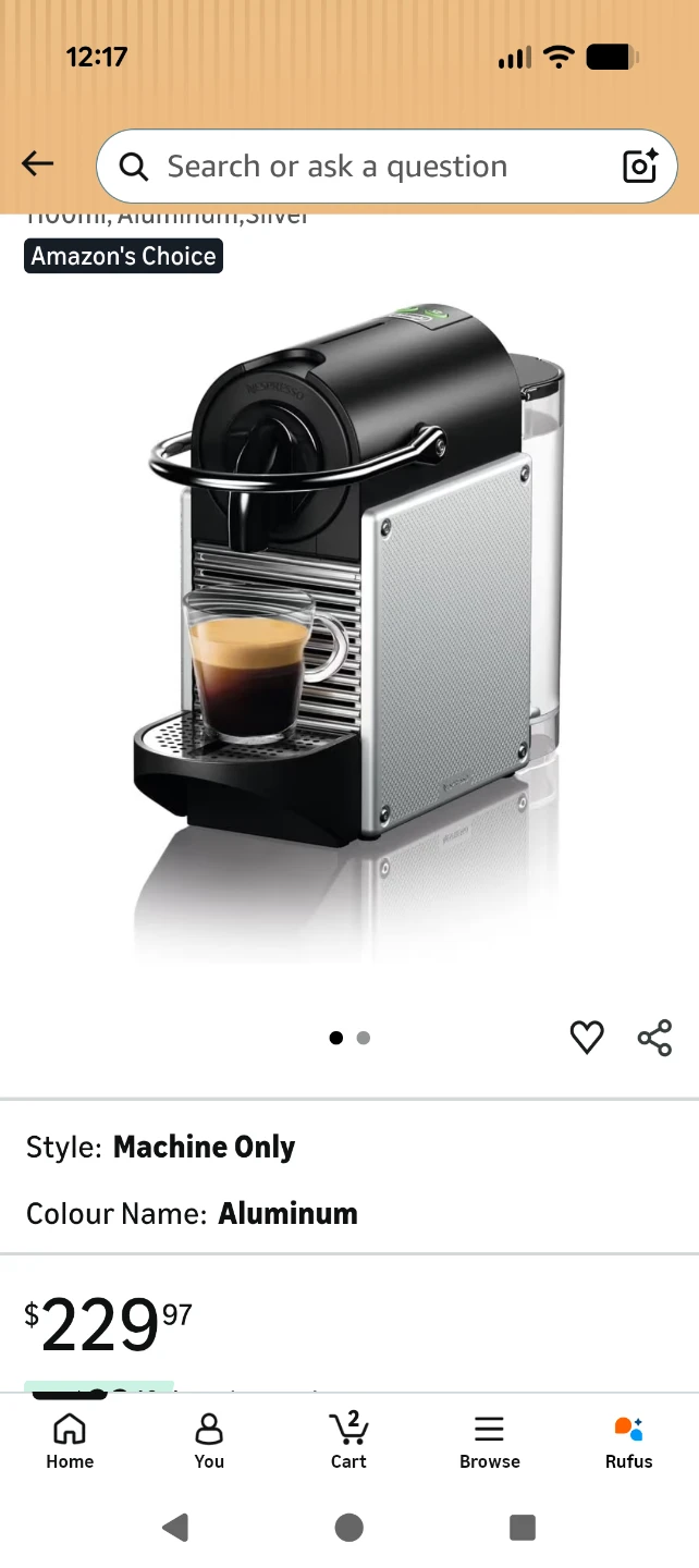 De'Longhi by Nespresso  Coffee Machine
