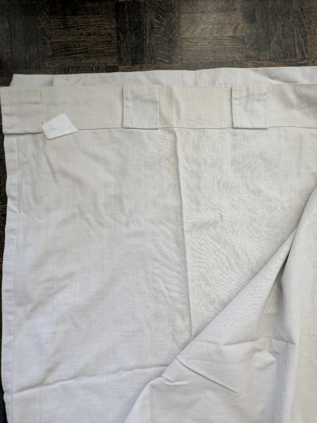Light Beige Linen Curtain Panel