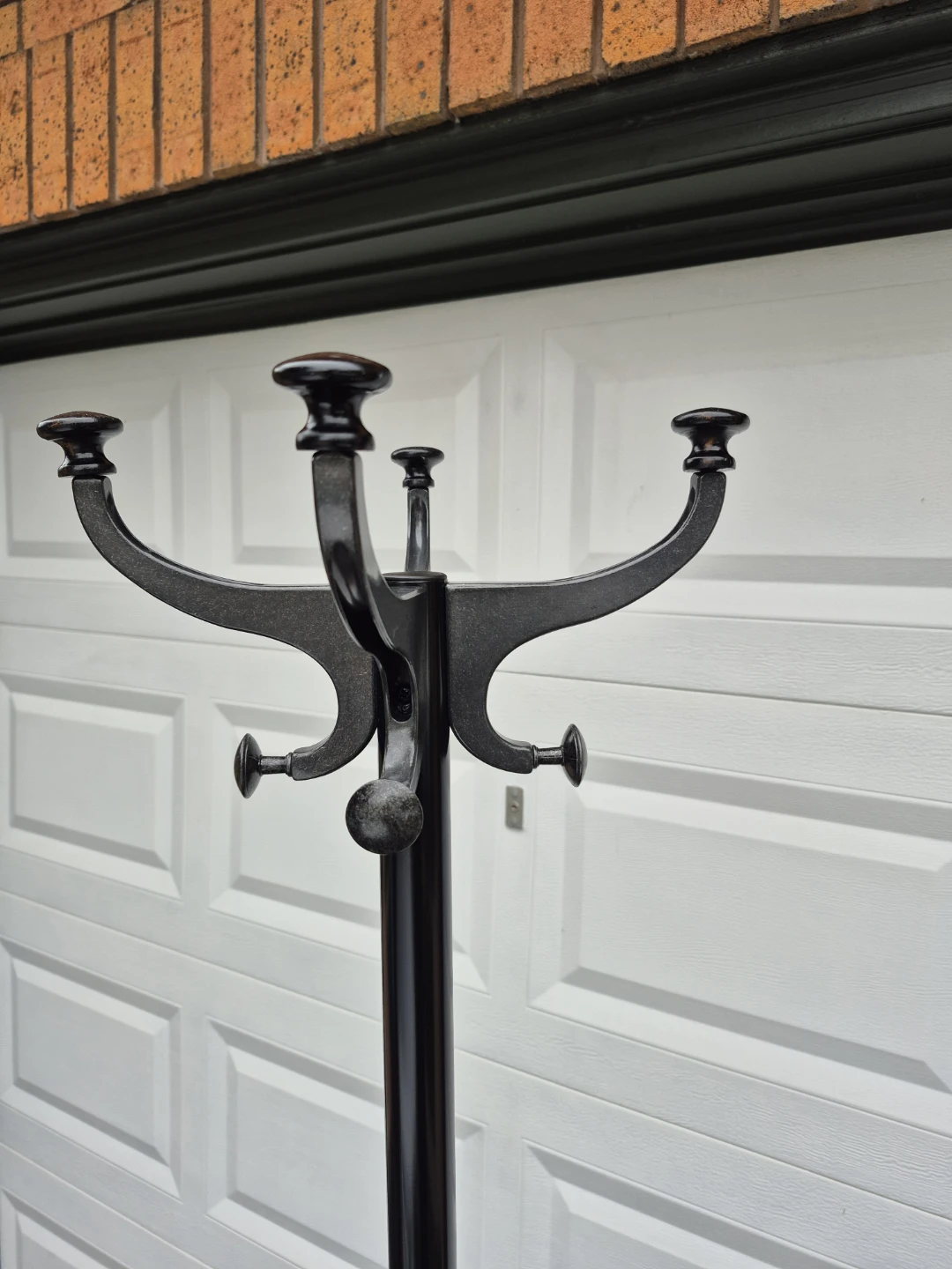 Elegant Black Metal Coat Rack - great find - photo 2