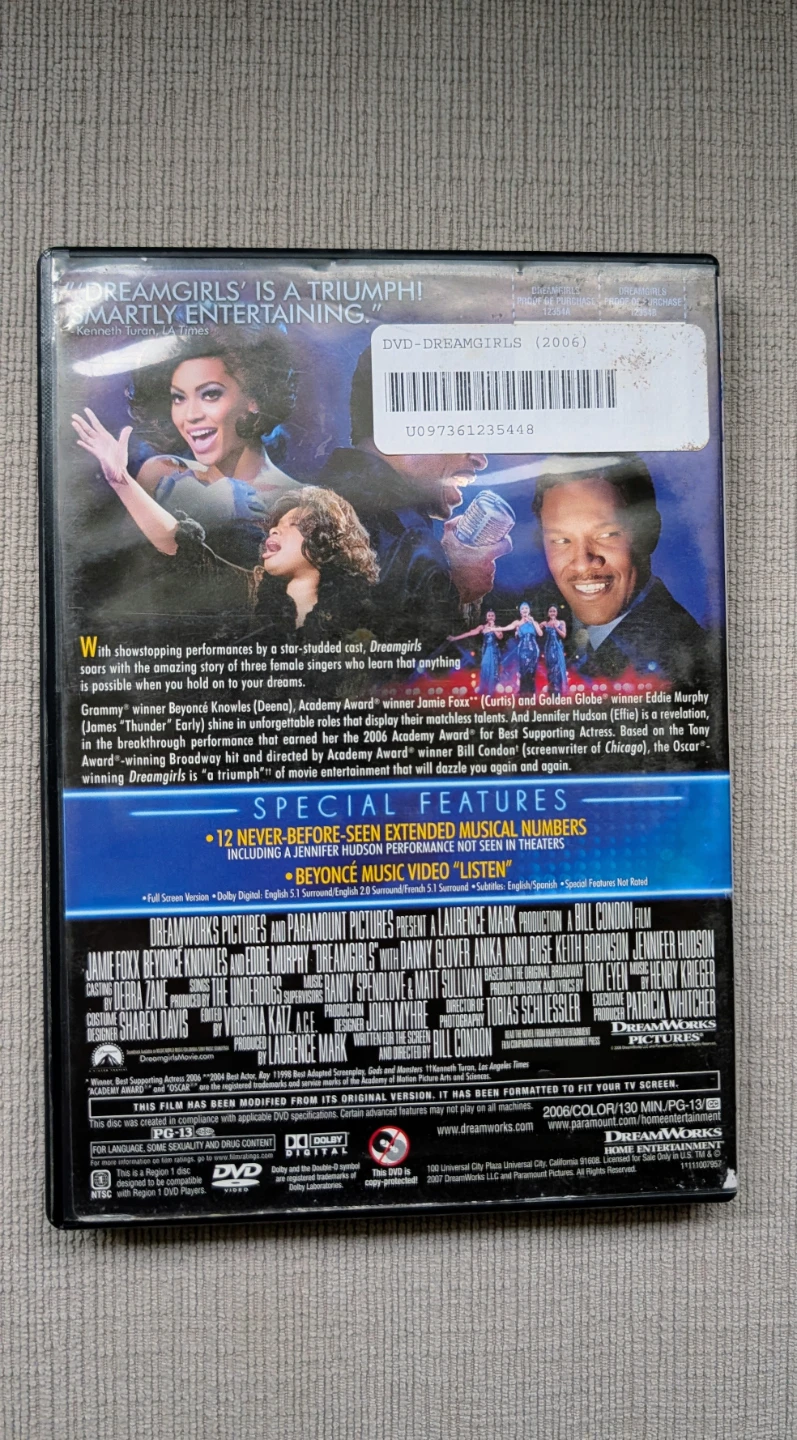 Dreamgirls DVD Movie - photo 2
