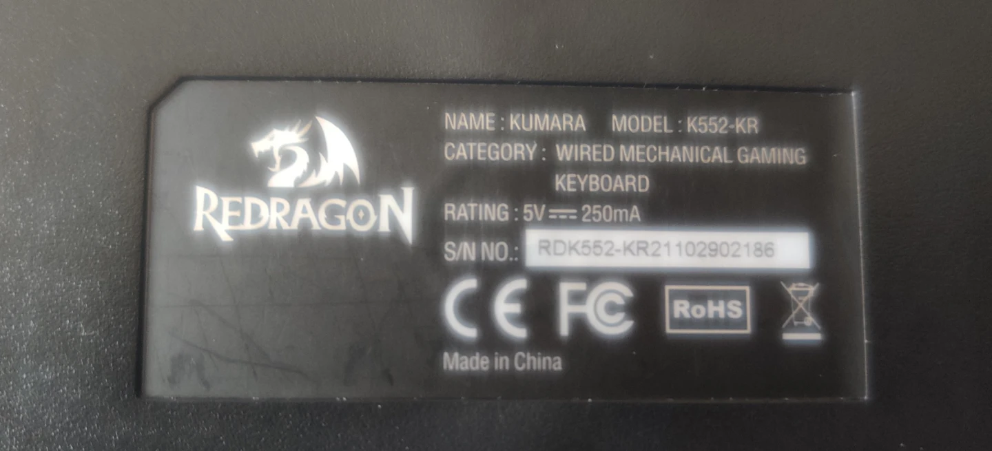 Redragon Kumara K552-KR Wired Mechanical Gaming Keyboard - photo 4