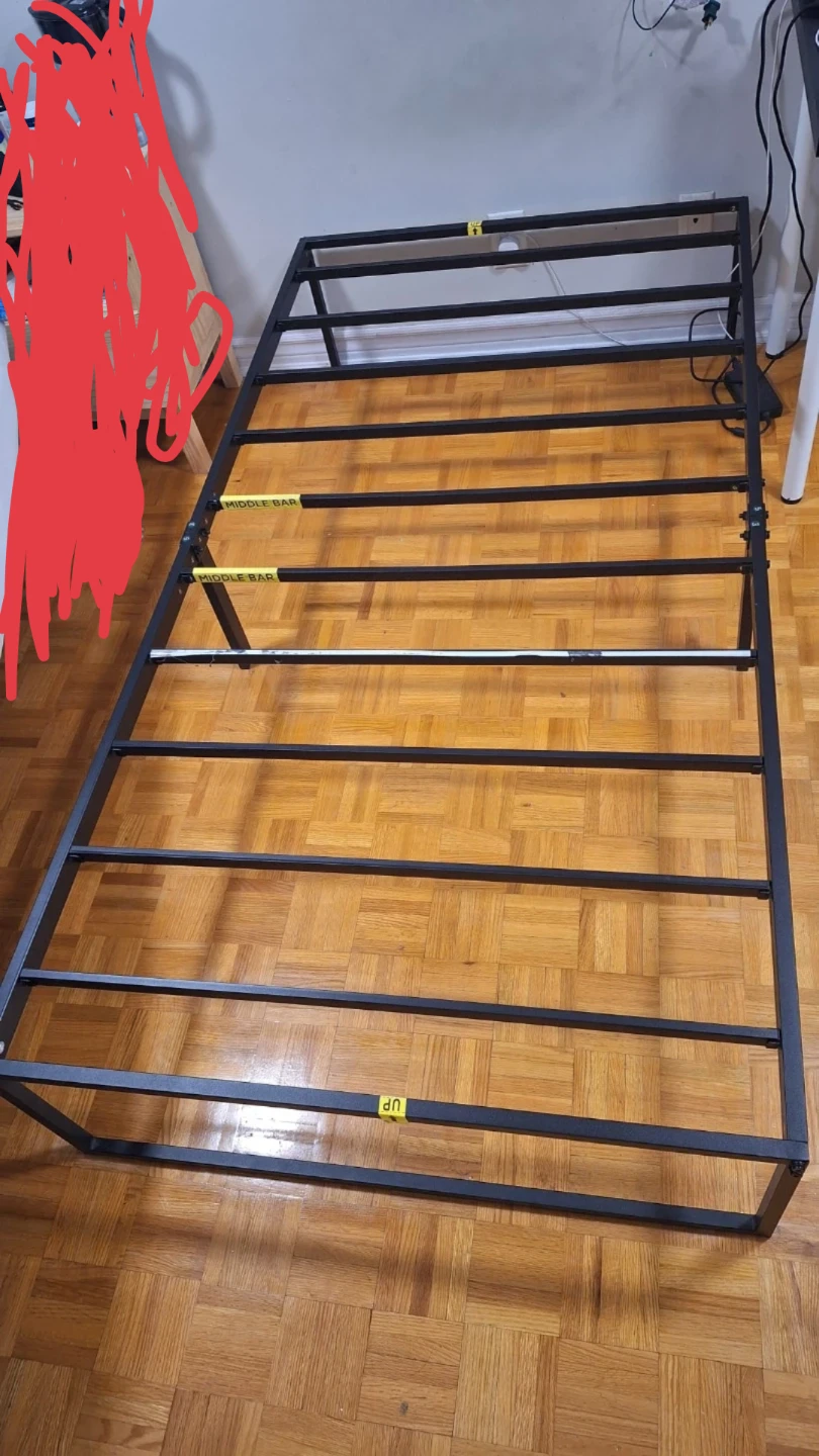 Black Metal Bed Frame - photo 3