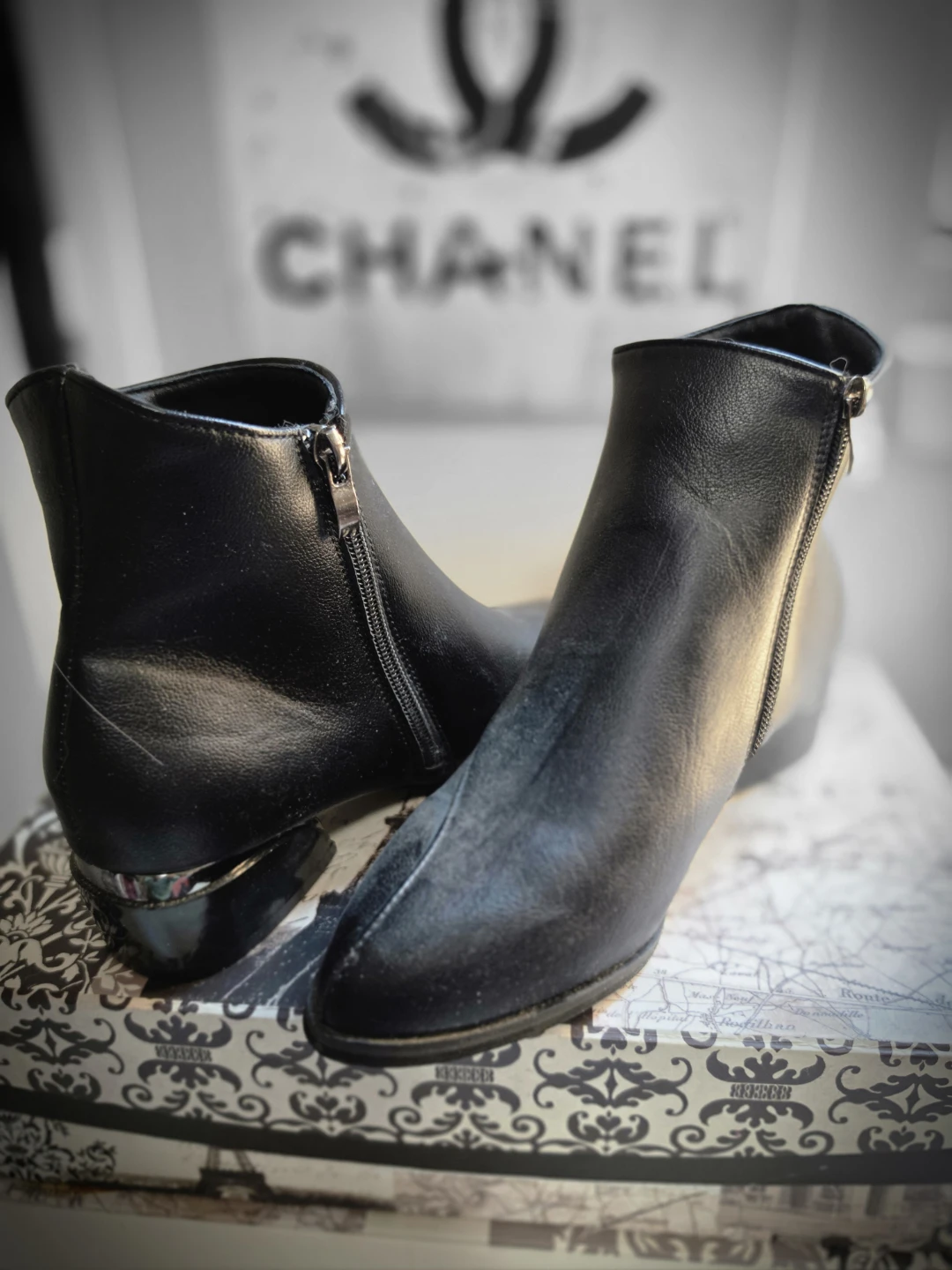 Black Ankle Boots Size 36