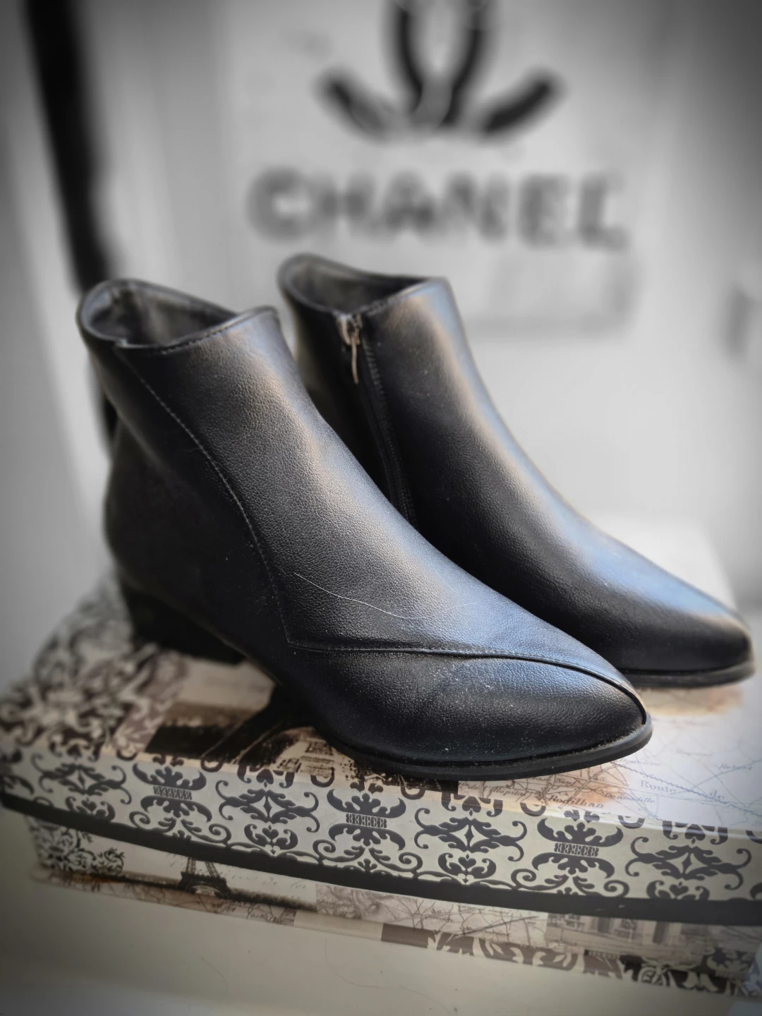 Black Ankle Boots Size 36 - photo 4