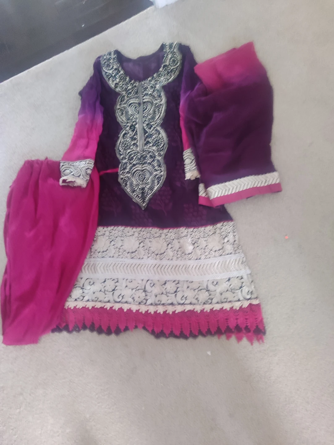 Embroidered Kameez Shalwar Set - photo 3