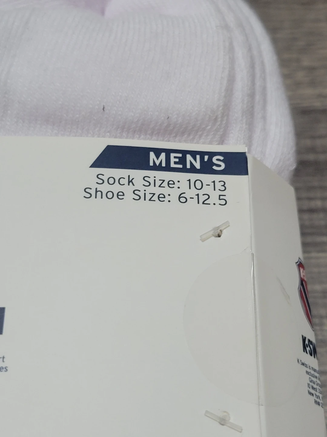 K-SWISS Men's White Socks - 10 Pairs - photo 2