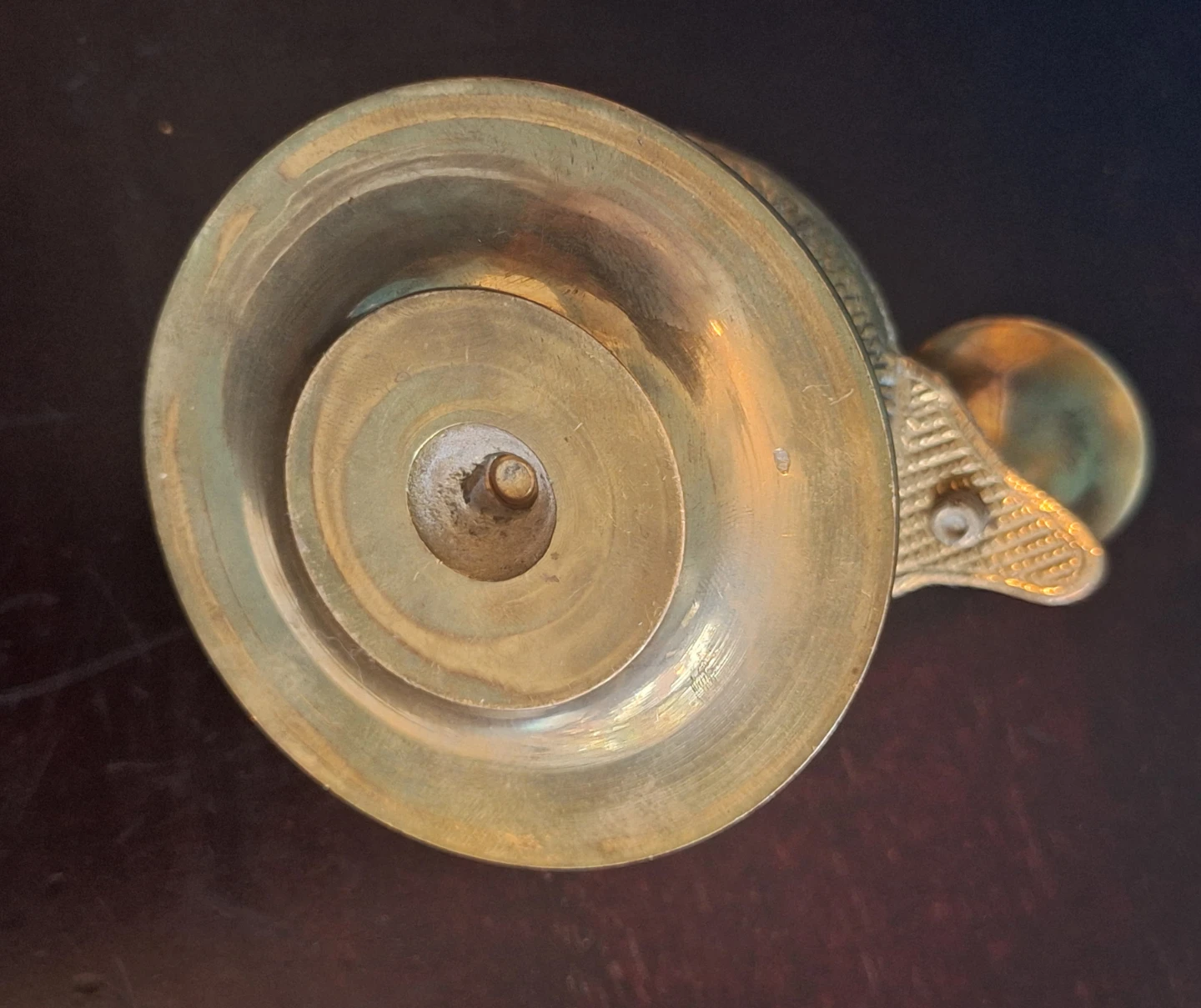 Vintage Brass Diya Oil Lamp - photo 4