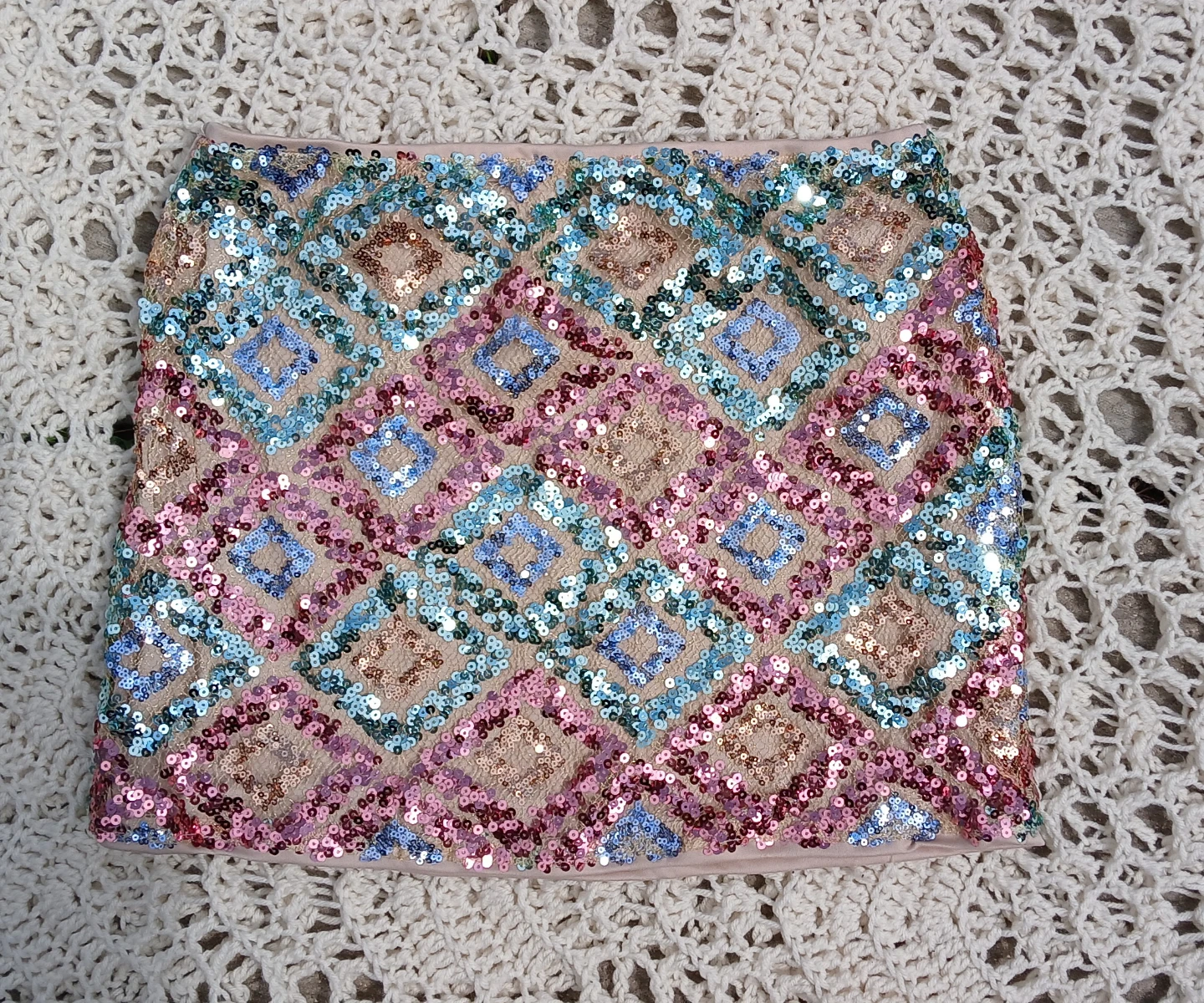 Sequin Mini Skirt