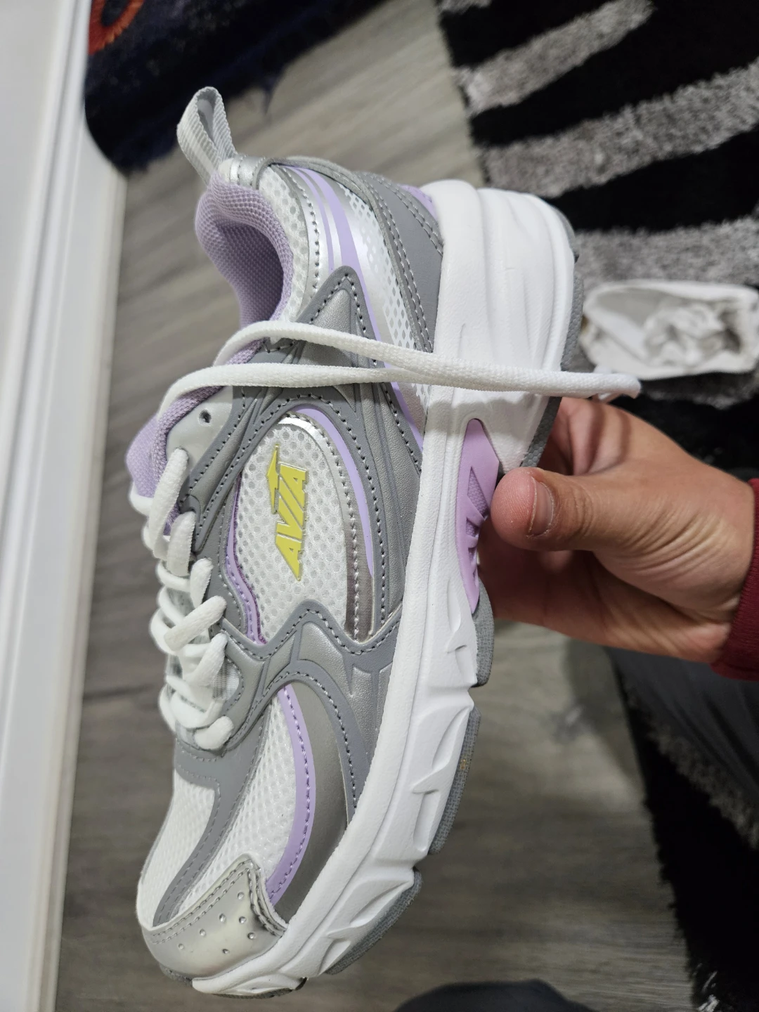 Avia Women's Athletic Shoes - White/Grey/Lavender - photo 3