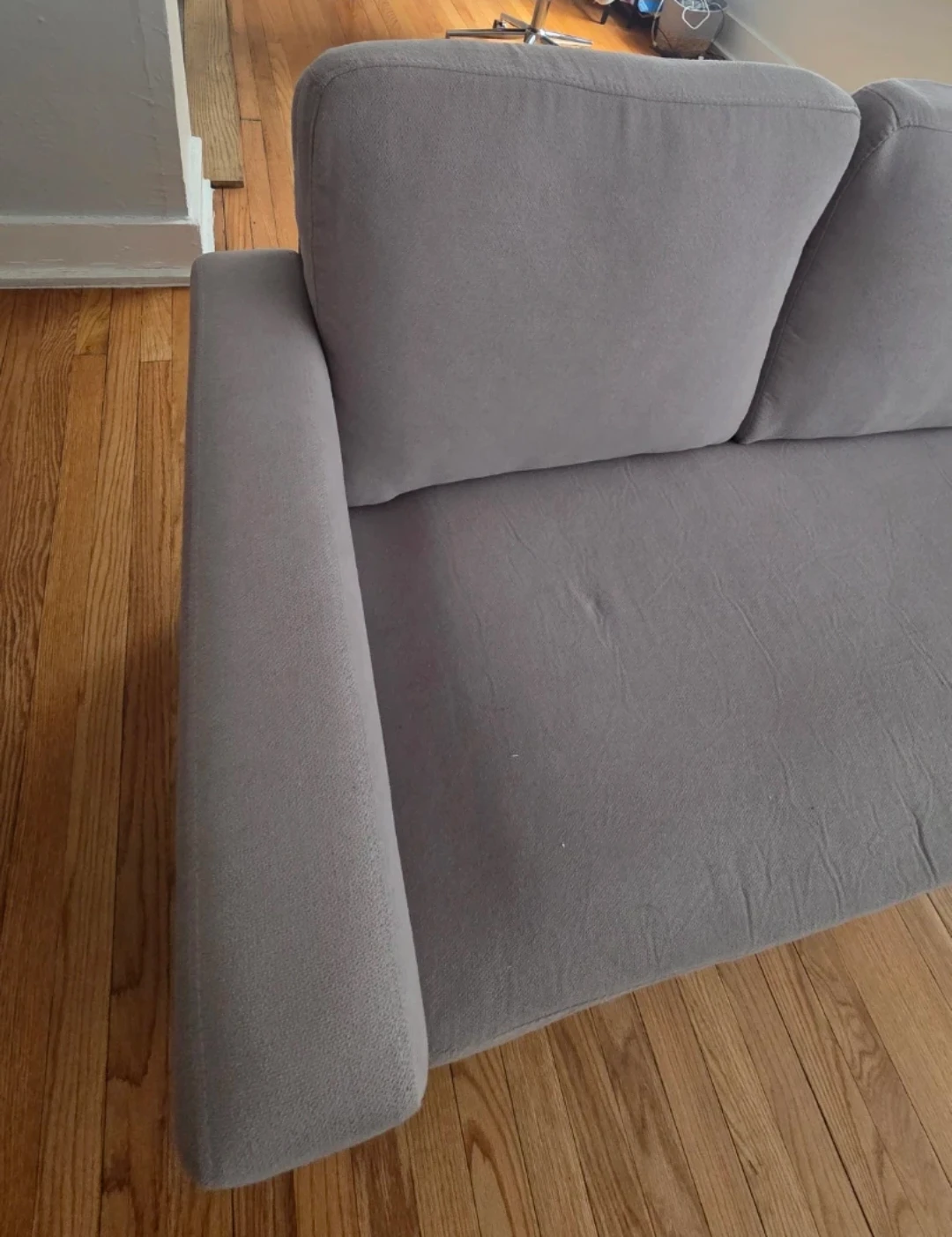 Grey 3-Seater Sofa minimalist - photo 2