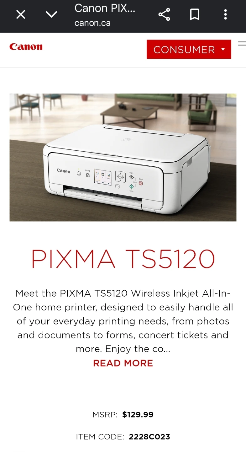 Canon PIXMA TS5120 All-In-One Printer - photo 2