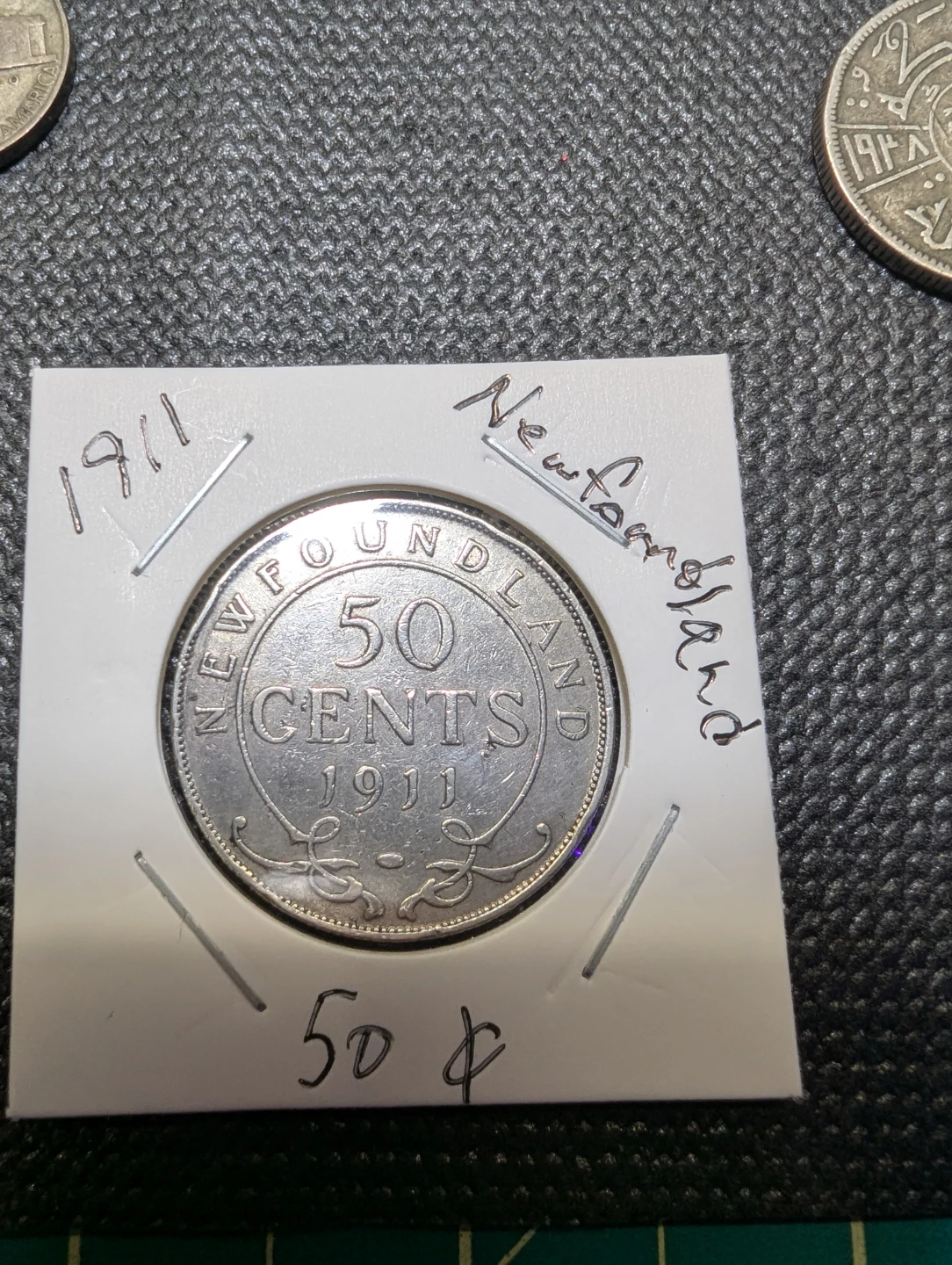 Rare 1911 Newfoundland 50 Cents Coin