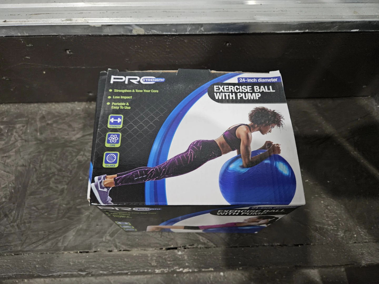 Pro Strength 24-inch Exercise Ball with Pump