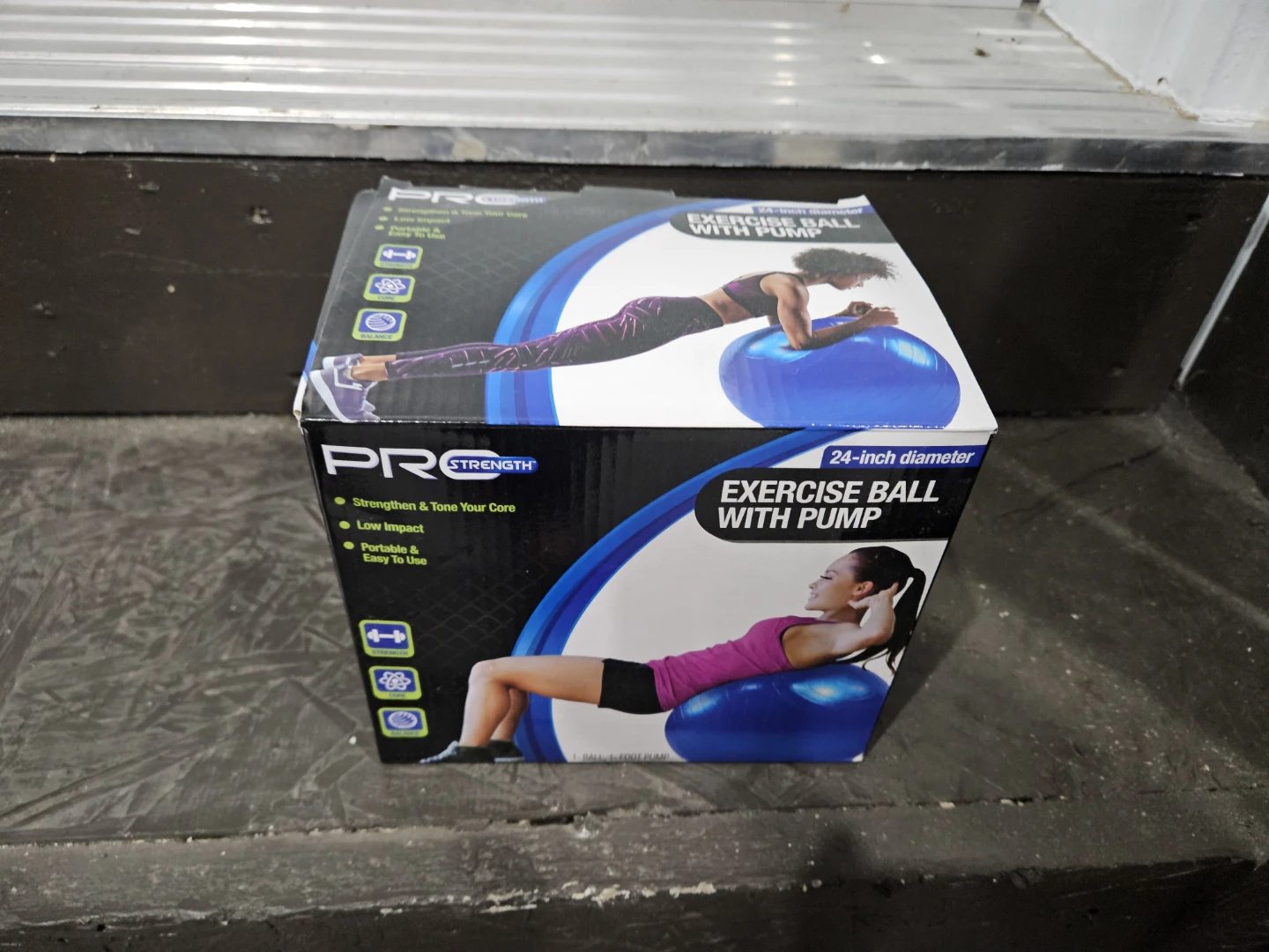 Pro Strength 24-inch Exercise Ball with Pump - photo 4