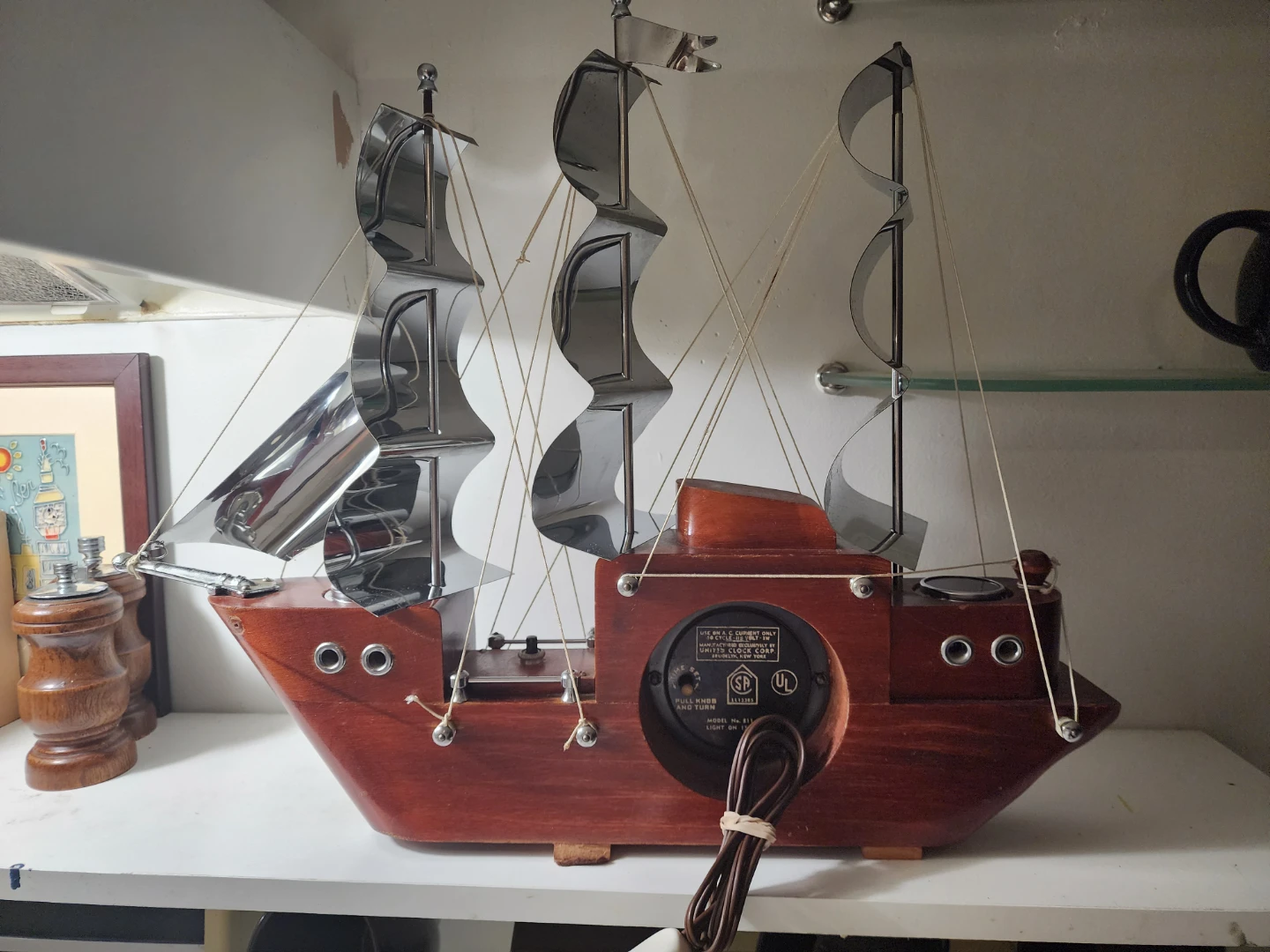 United Clock Corp. Ship's Clock with Lights - photo 4