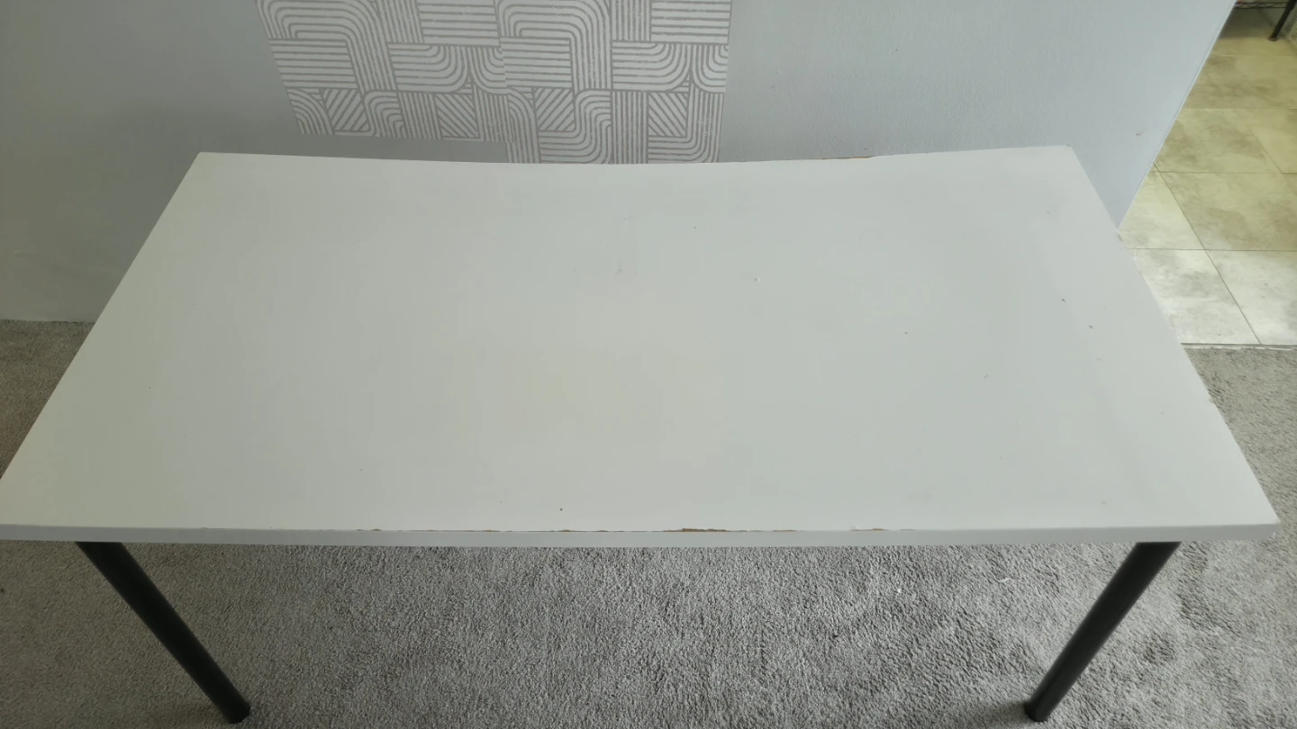 White Desk with Black Legs - photo 3